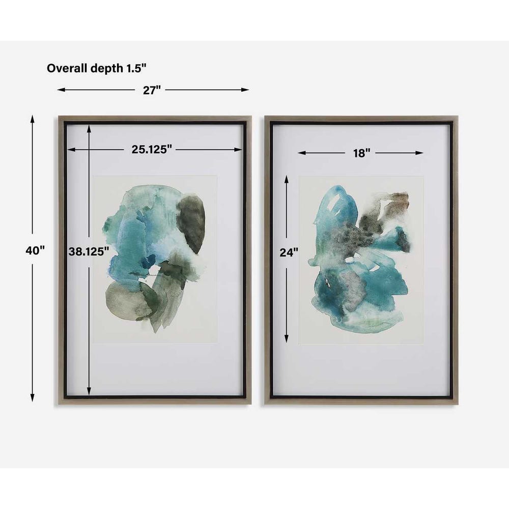 Blueprints Framed Prints, S/2