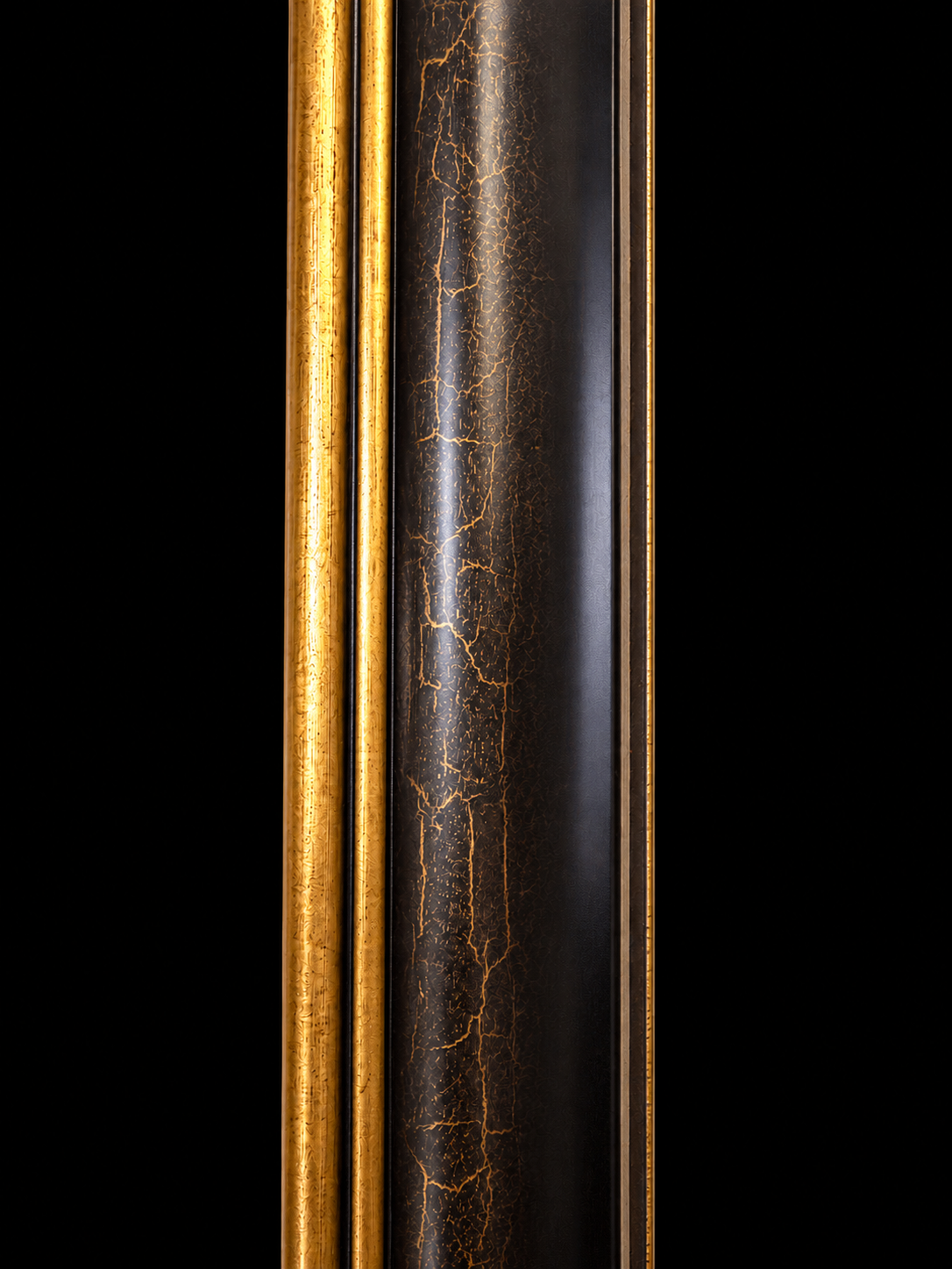 Italian Luxury Black & Gold Full-Length Mirror | Custom Size Available