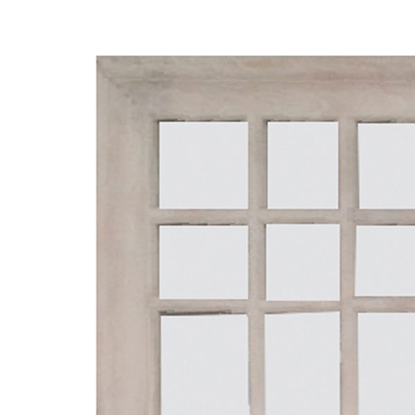 Brushed Wooden Mirror