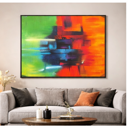 Vibrant Abstract Canvas Wall Art – Modern Colour Statement
