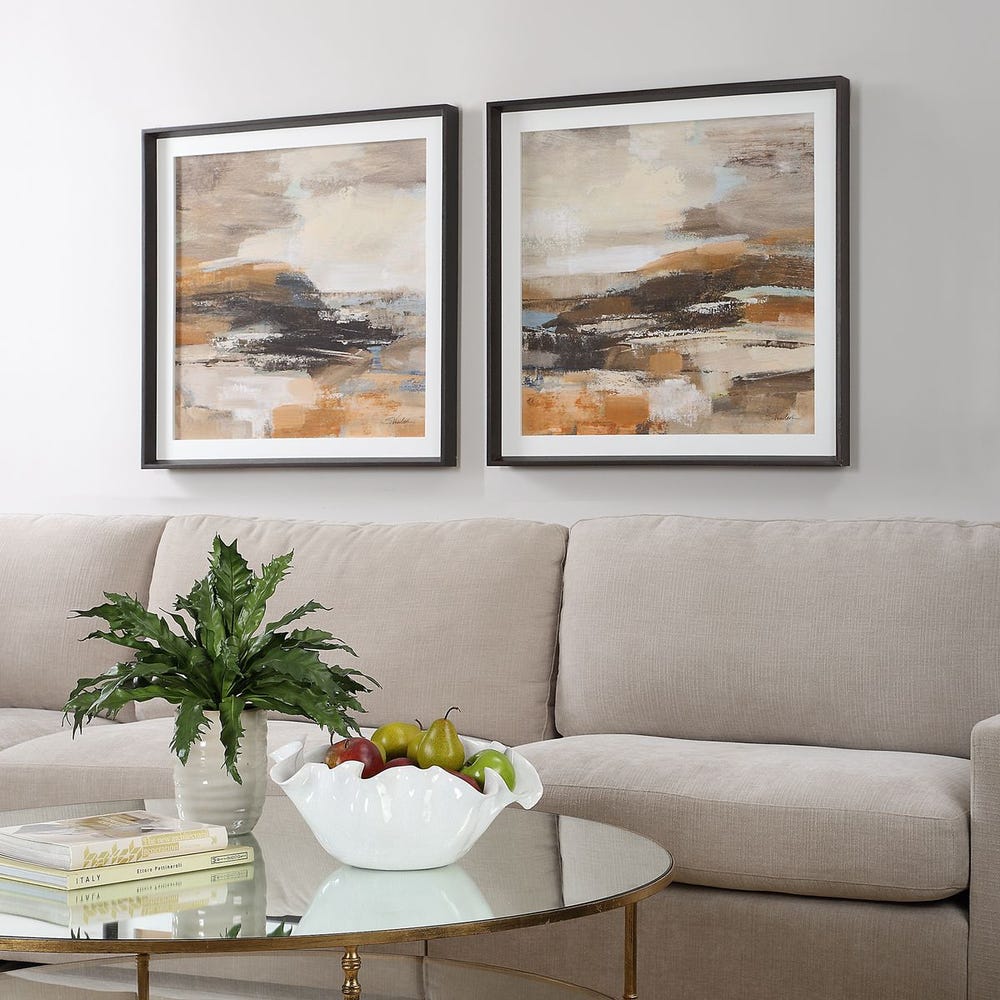 Cinnamon Shore Framed Prints, Set of 2