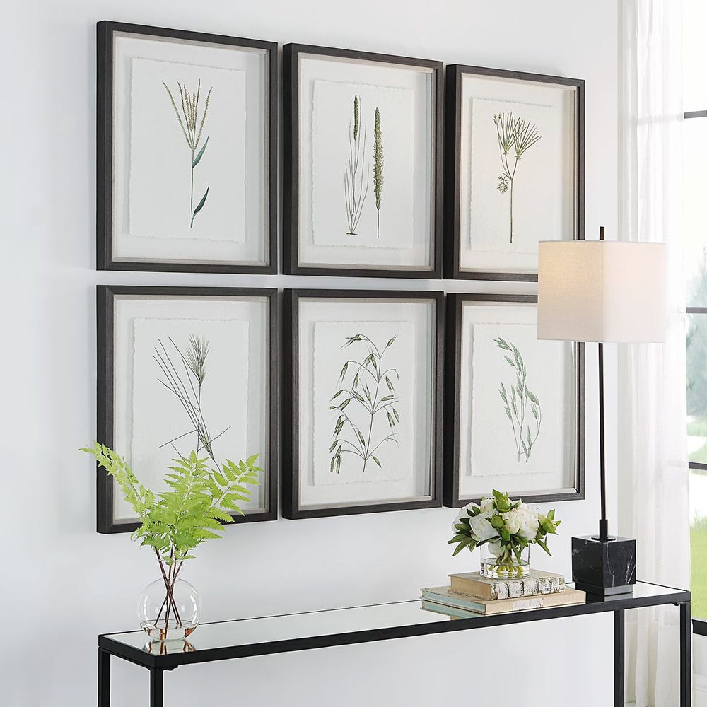 Forest Finds Framed Prints, Set of 6