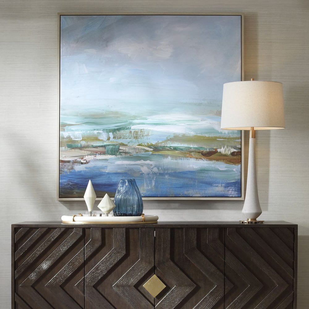 Lush Valley Framed Canvas