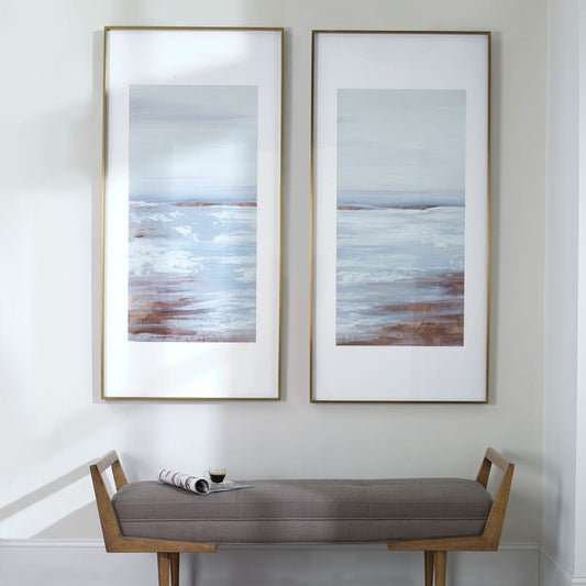 Coastline Framed Prints, Set of 2