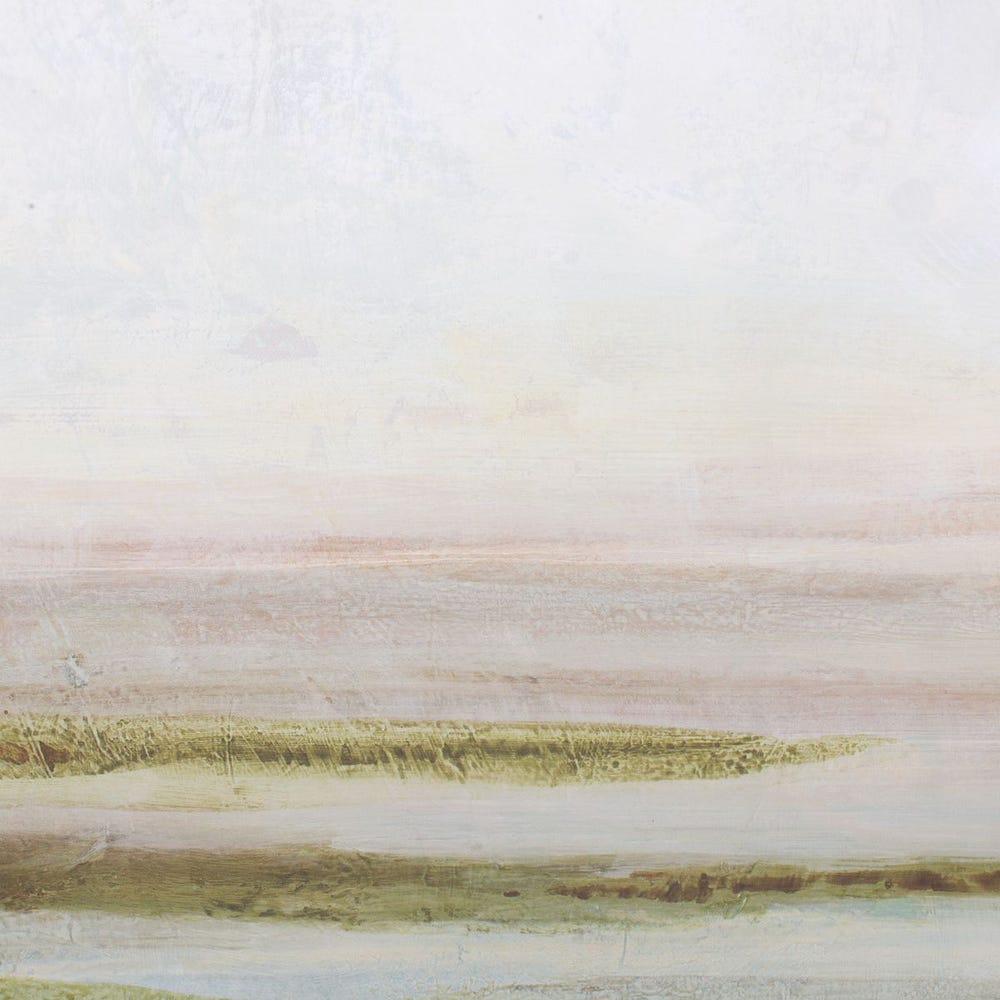 Hazy Lake Framed Canvas