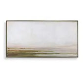 Hazy Lake Framed Canvas