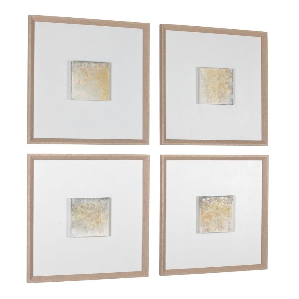 Now & Then Hand Painted Canvases, Set of 4