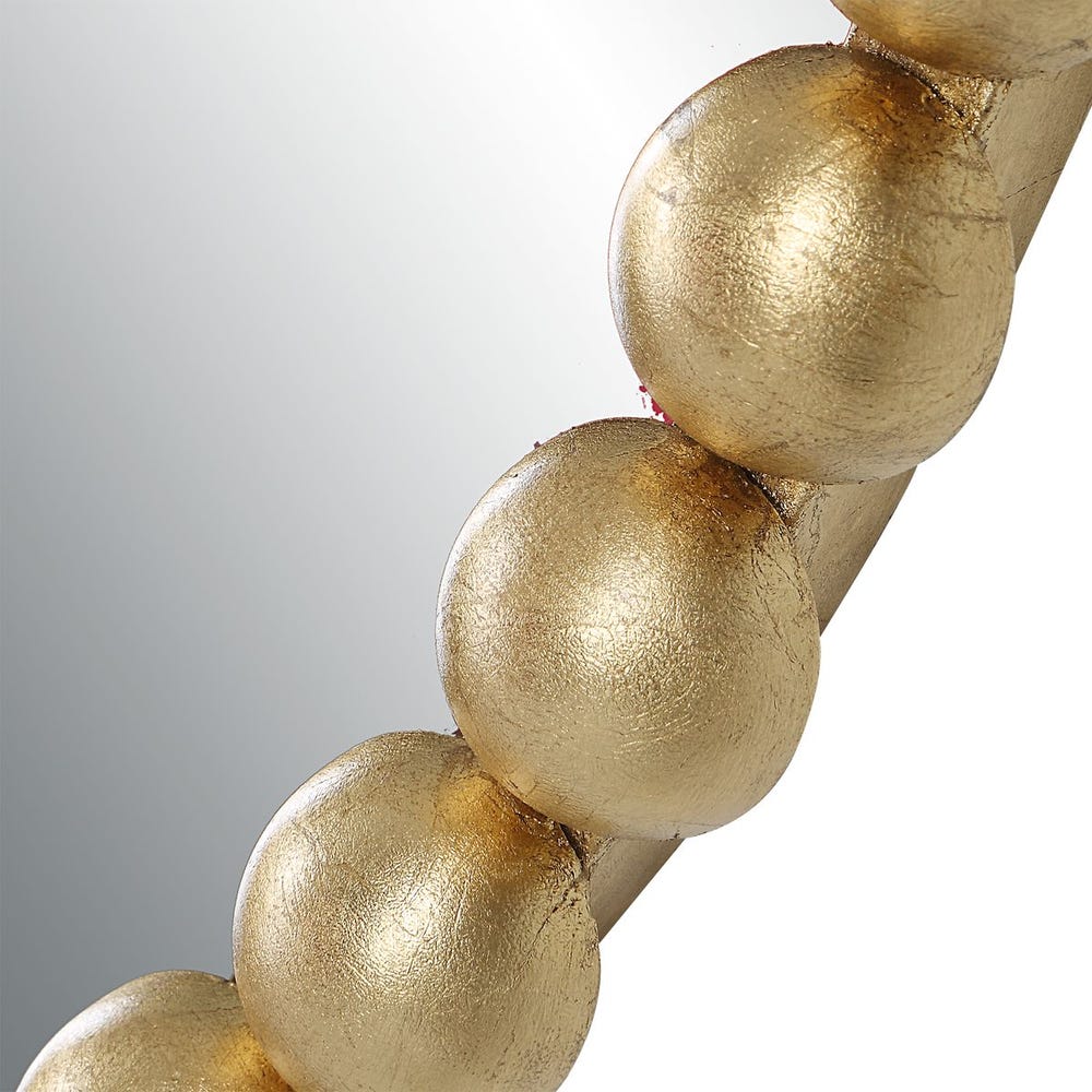 Serena Oval Gold Leaf Mirror