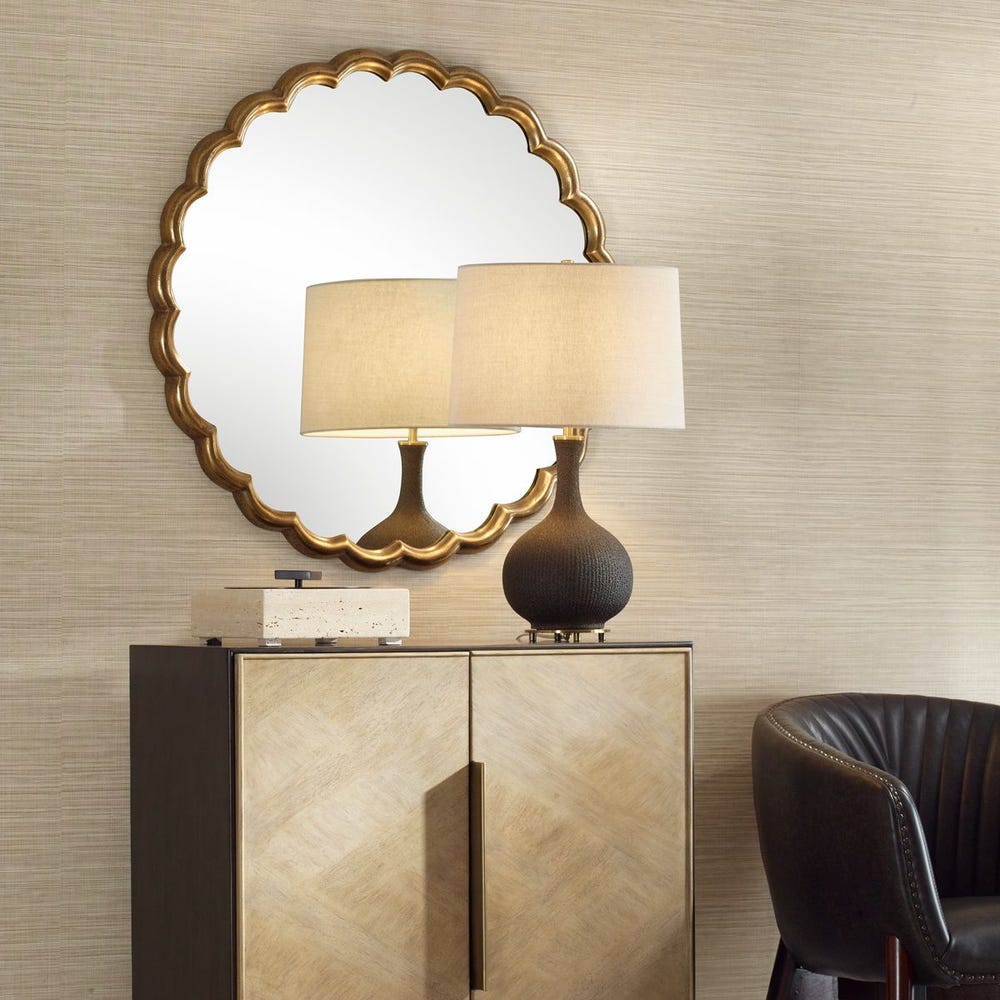 Cerrito Round Mirror - Luxury Decorative Statement Mirror