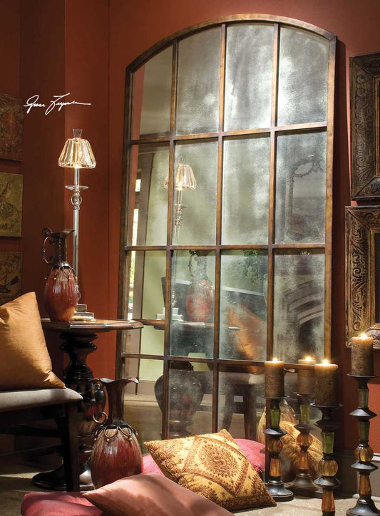 Amiel Large Arch Mirror, Bronze