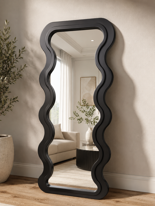 Black Curve Mirror