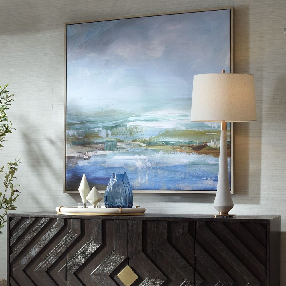 Lush Valley Framed Canvas