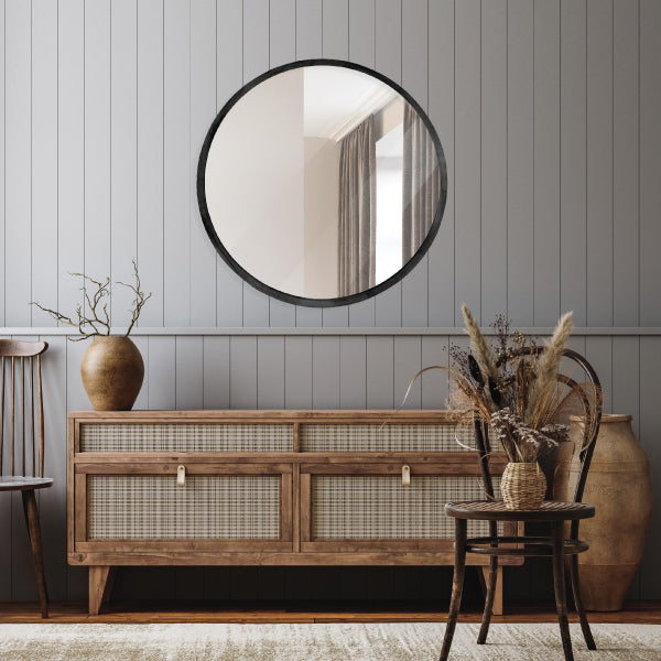 Round Mirror Black