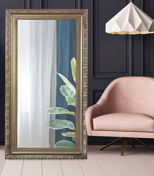 Ornate Mirror Champagne