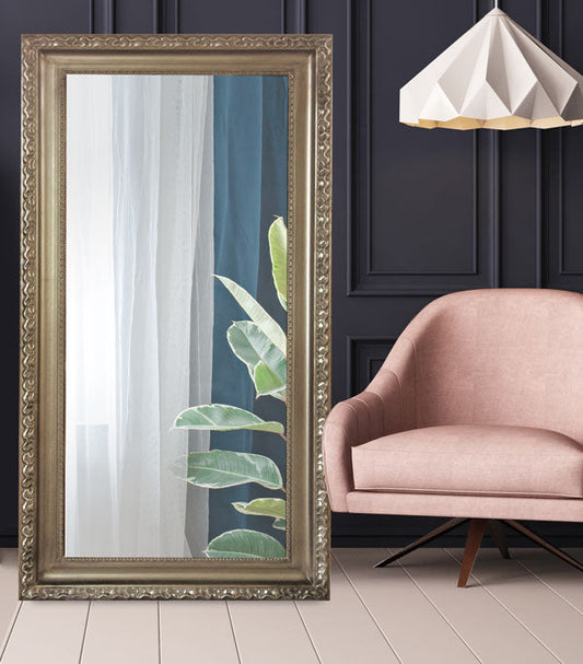 Ornate Mirror Champagne