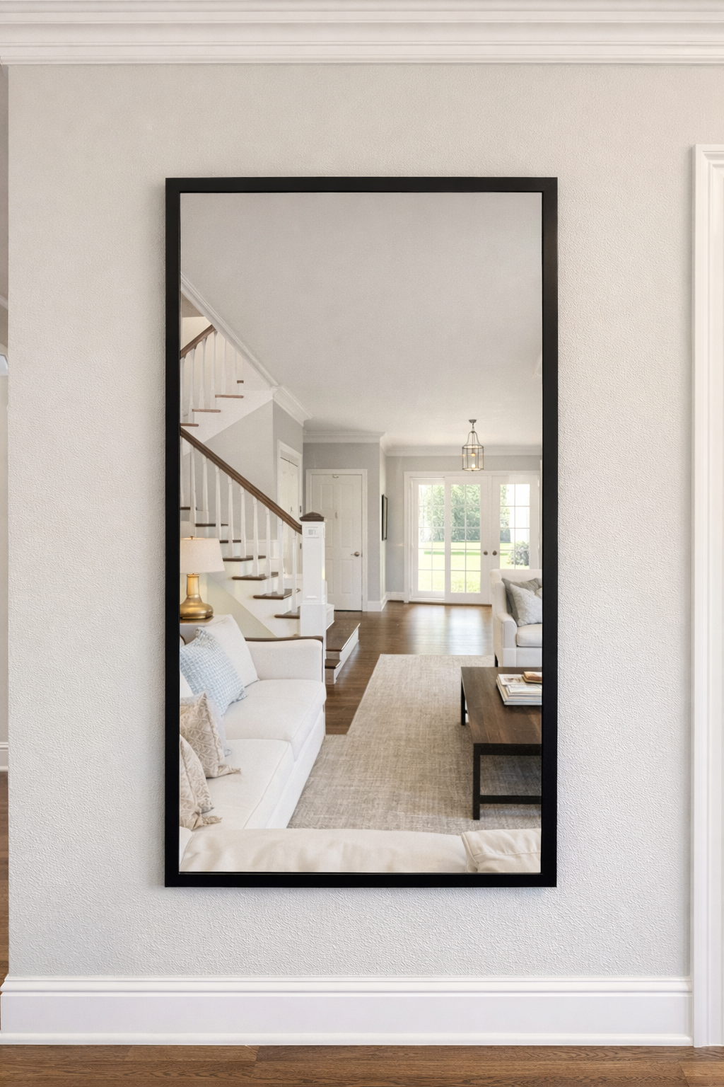 Black Metal Frame Full Length Mirror On Special!