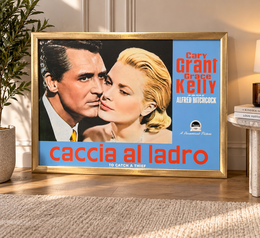 To Catch a Thief Framed Movie Art Print – Cary Grant & Grace Kelly