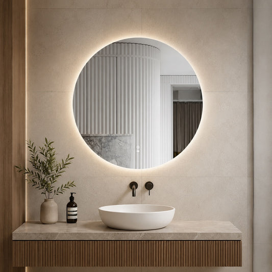 LED Round Frameless Mirror 800MM