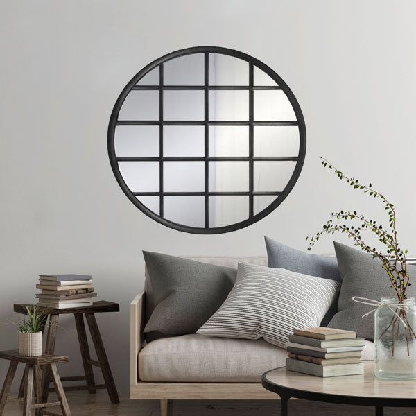 Wall Mirror Matt Black