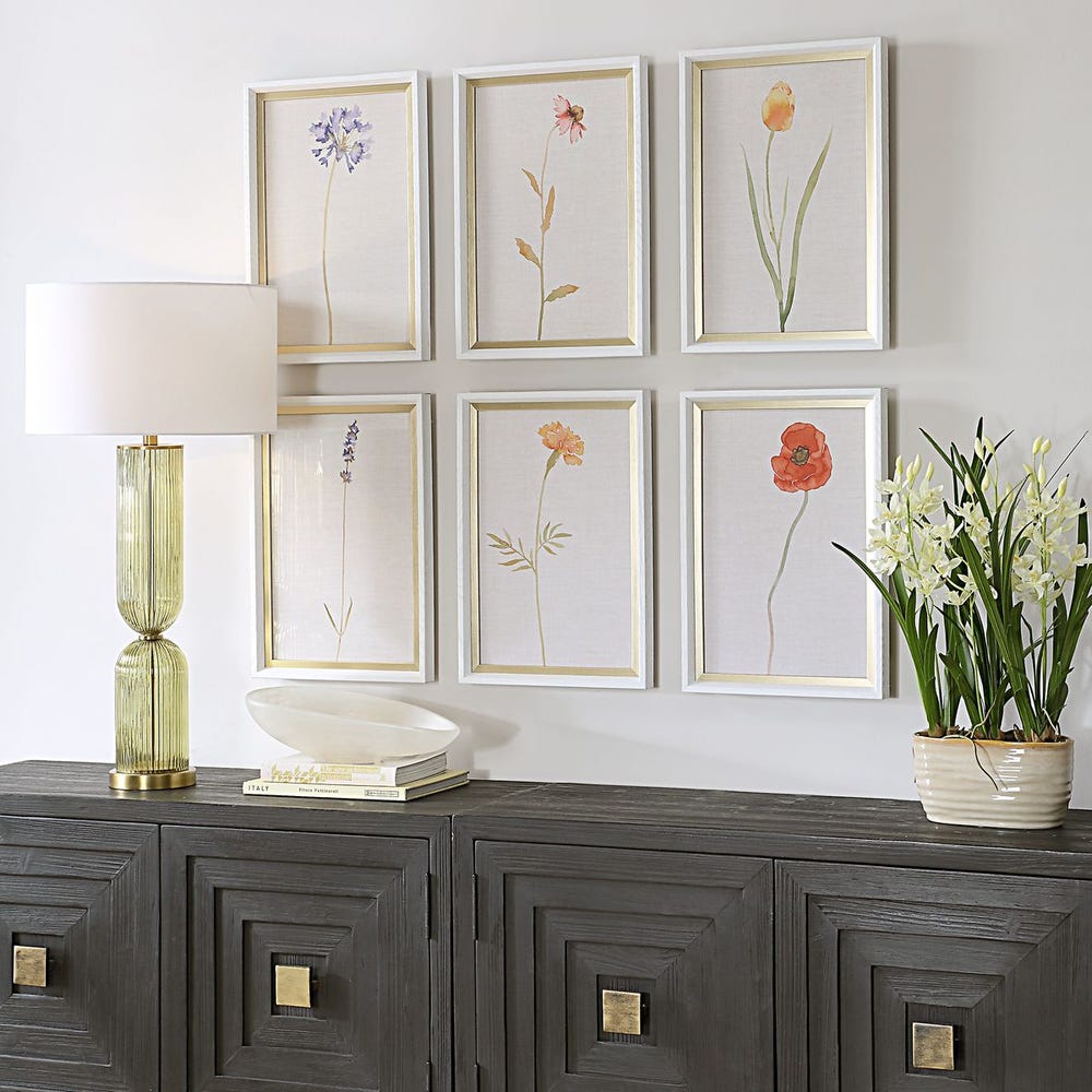 Wild Flourish Framed Prints, Set of 6