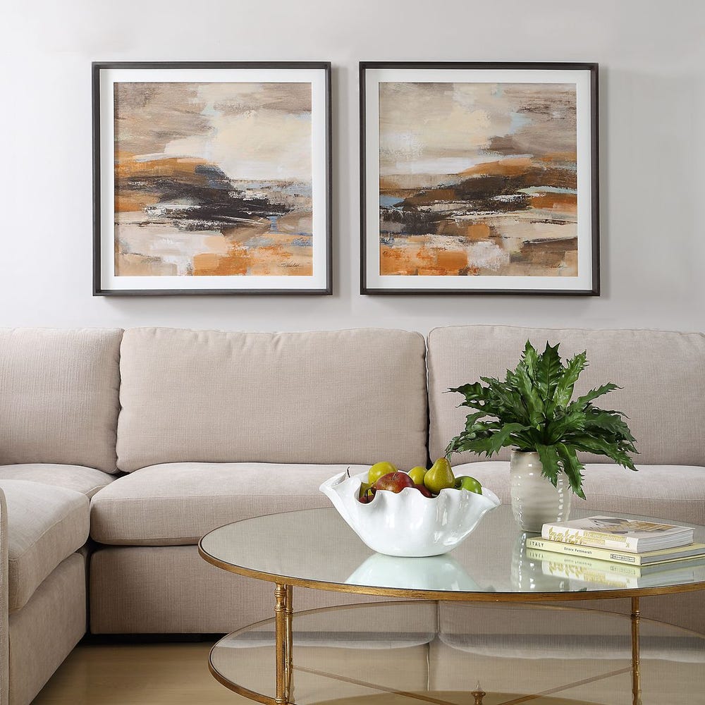 Cinnamon Shore Framed Prints, Set of 2