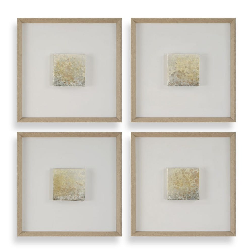 Now & Then Hand Painted Canvases, Set of 4