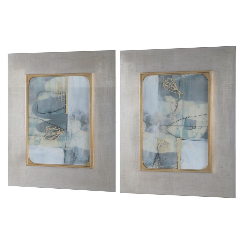 Gilded Whimsy Framed Prints, Set of 2