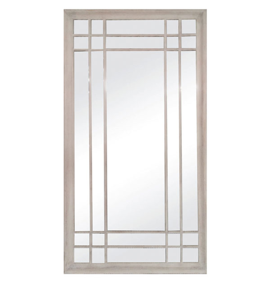 Brushed Wooden Mirror