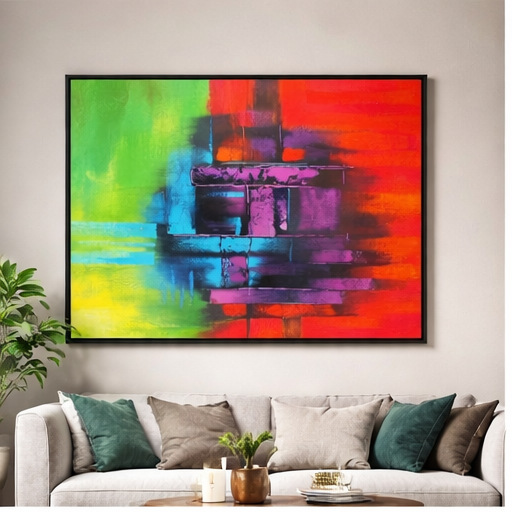 Colourful Abstract Canvas Wall Art – Modern Statement Piece