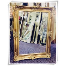 A10 - CLASSIC WALL MIRROR ORNATE DESIGN ANTIQUE GOLD FRAME